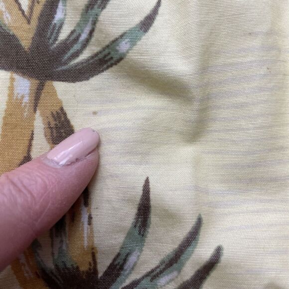 Vintage Speedo‎ Swim Trunks Mens M Yellow Bamboo Print Lined Pockets Tropical - Picture 12 of 13